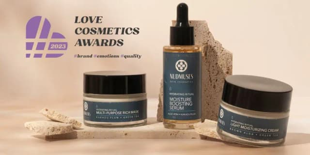 Linia Hydrating Ritual od Nudmuses z wyróżnieniem redakcji w konkursie Love Cosmetics Awards 2023