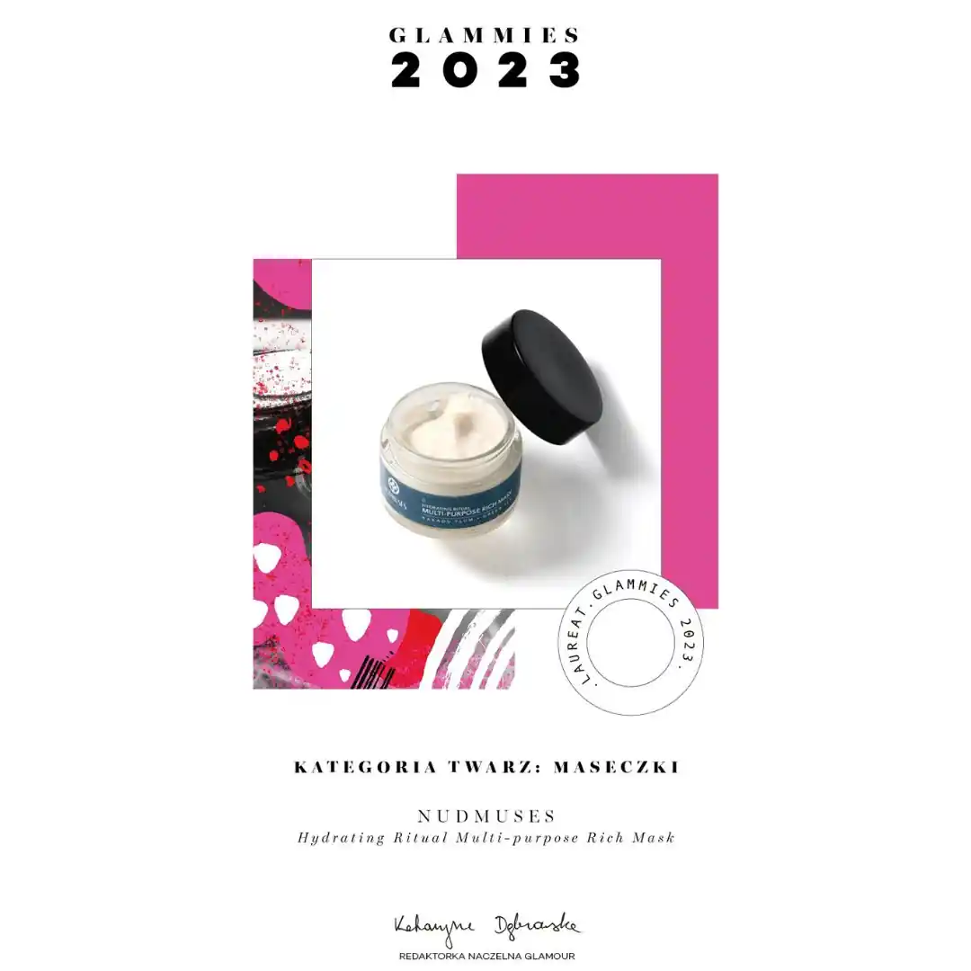 Laureat plebiscytu Glamour Glammies 2023: kremowa maska nawilżająca do twarzy Nudmuses Multi-purpose Rich Mask